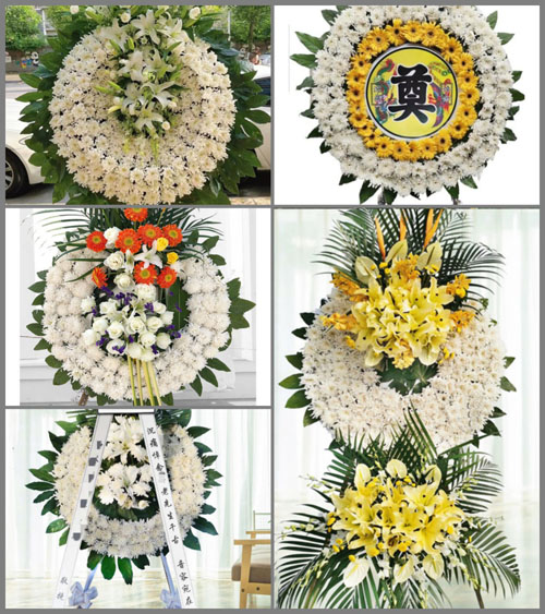 山西晋中灵石县两渡镇新庄村花圈速递